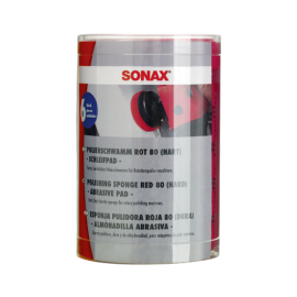SONAX Polishing Sponge red (hard),  80mm, 6gb